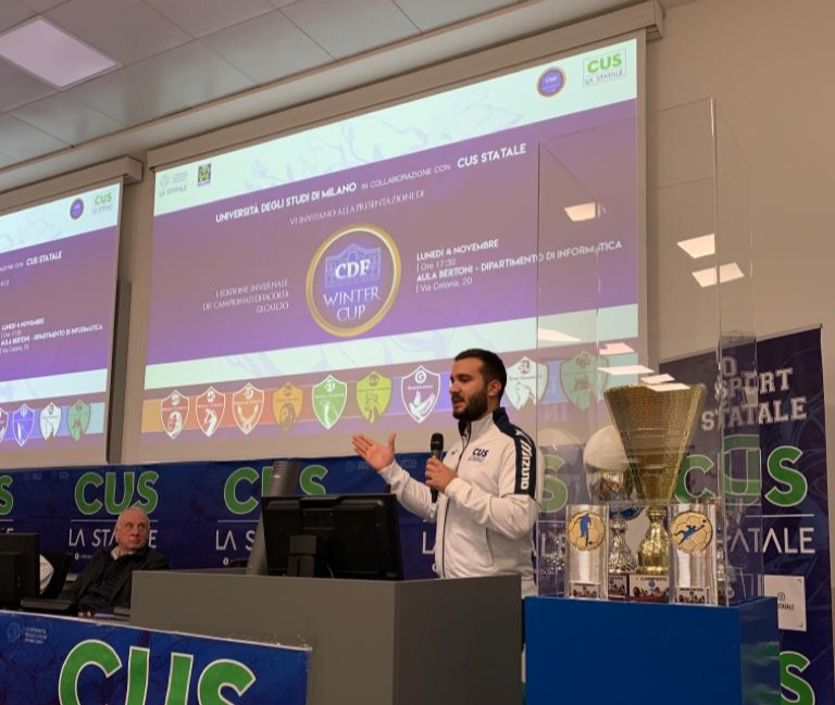Presentati i primi CDF Winter CUP! Prof. La Torre elogia il CUS Statale