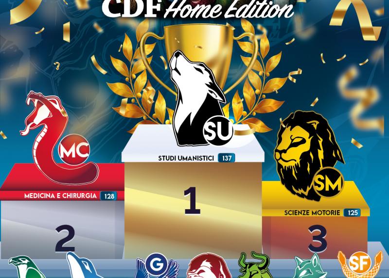 CDF Home Edition: è Studi Umanistici la Facoltà a trionfare