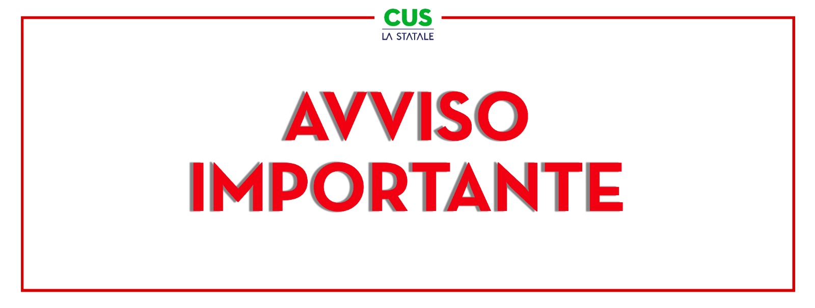 CUS Statale: tutti i CUS Point chiusi fino al 22 Novembre