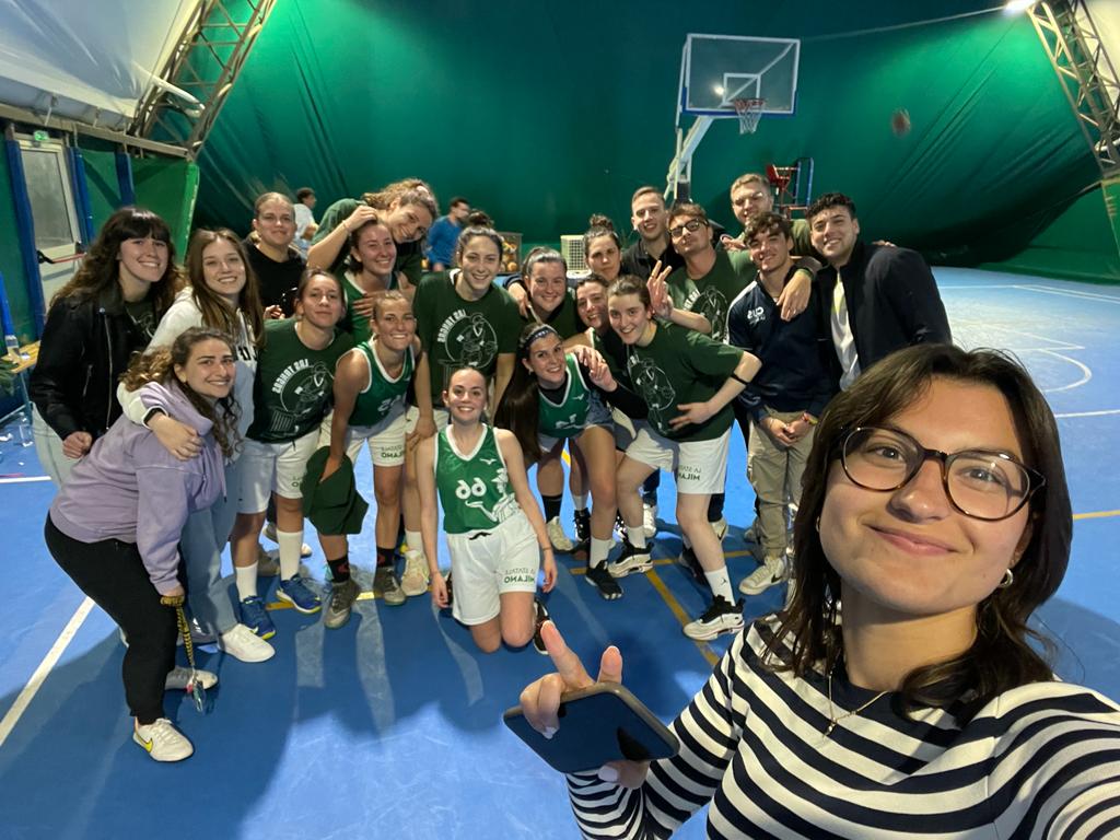 LE CESTISTE BIANCOVERDI A VALANGA SU IULM